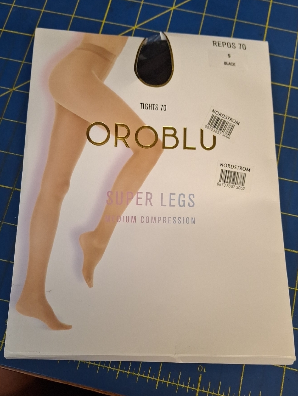 Nordstrom Oroblu Super Leg Medium Compression Black Small New